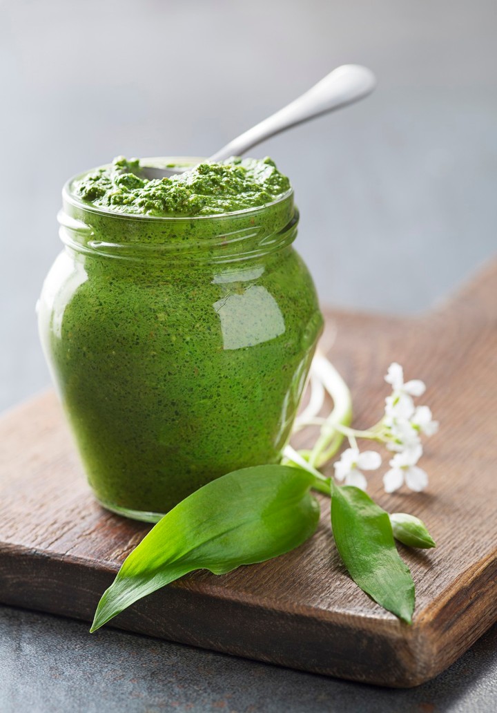 Pesto z medvedieho cesnaku